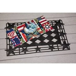 Evergreen Indoor Outdoor Patriotic 4th Of July Bundle Set Of 4 - Door Hanger Door Decor Truck Sassafras Doormat Frame And Sassafras Insert -Bedding Discounts GUEST 8239a068 e062 4ec4 8e64 05936b58d15e