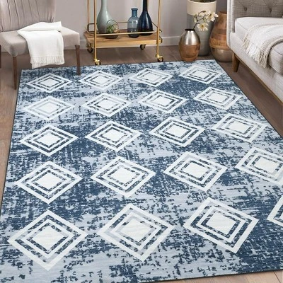 Area Rug Moroccan Soft Rug Modern Geometric Rug For Bedroom Living Room Kitchen Dining Room Rugs 6 Area Rug Moroccan Soft Rug Modern Geometric Rug For Bedroom Living Room Kitchen Dining Room Rugs - Image 6