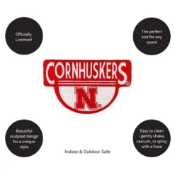 Evergreen University Of Nebraska Indoor Outdoor Natural Shaped Coir Doormat 1'6"x2'4" Multicolored -Bedding Discounts GUEST 8400cf5a 25cb 493a bdb0 0911d0e1ba3b