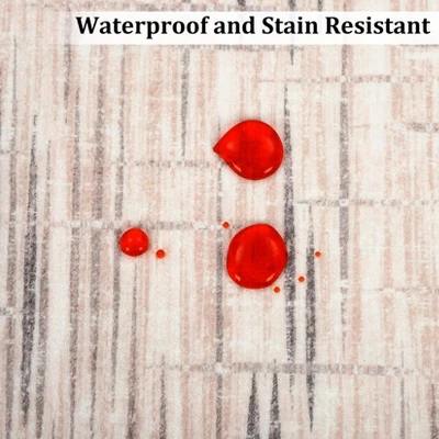 8x10 Rugs Non-Slip ¨C Modern Boho Abstract Area Rug Stain-Resistant Low Pile Carpet | Machine Washable Ivory Accent Rug With TPR Backing 5 8x10 Rugs Non-Slip ¨C Modern Boho Abstract Area Rug Stain-Resistant Low Pile Carpet | Machine Washable Ivory Accent Rug With TPR Backing - Image 5