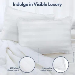 Zibroges Bed Pillows Queen Size Set Of 2 Down Alternative Microfiber Cooling Pillows For Bed -Bedding Discounts GUEST 85cfa4f7 4f45 445f b3ea 1e188a0d3d73