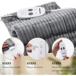 Weighted Heating Pad, Electric Massaging Heating Pad For Back Neck Shoulder With Massaging Vibration -Bedding Discounts GUEST 879d1062 0720 436f 9545 cd6013ce30b2