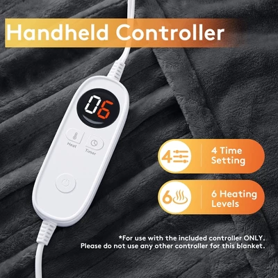 Hyleory Reversible Electric Flannel Heated Throw Blanket With Two Size 2 Hyleory Reversible Electric Flannel Heated Throw Blanket With Two Size - Image 2