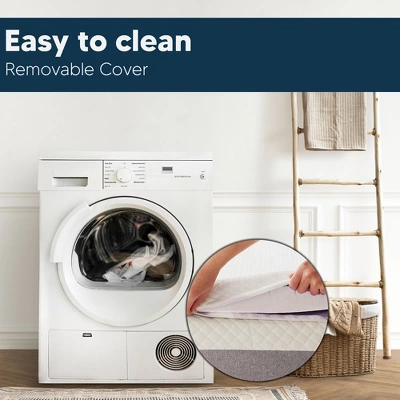 Continental Sleep, 1-Inch Medium Firm Mattress Toppers With Breathable Cover, Cooling Mattress Pad For Back Pain, Soft And Removable, White 5 Continental Sleep, 1-Inch Medium Firm Mattress Toppers With Breathable Cover, Cooling Mattress Pad For Back Pain, Soft And Removable, White - Image 5