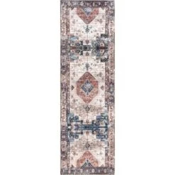 NuLOOM Eliza Machine Washable Traditional Medallion Area Rug -Bedding Discounts GUEST 8863e549 41dc 4ede 90a6 30c8aa406246