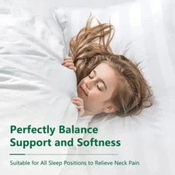 Heycuzi Queen Size Pillows For Sleeping: Hotel Quality - Down Alternative Microfiber Filled For Back, Stomach Side Sleepers Breathable Skin-Friendly -Bedding Discounts GUEST 8922dbc0 6de9 4428 87ba c96454c62fdd