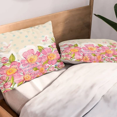 Cori Dantini And Then Spring Sprang Lightweight Pillowcase Standard Pink - Deny Designs 1 Cori Dantini And Then Spring Sprang Lightweight Pillowcase Standard Pink - Deny Designs