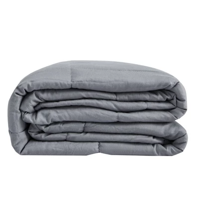 48"x72" 100% Cotton 20lbs Weighted Blanket Silver Gray - Pur Serenity 2 48"x72" 100% Cotton 20lbs Weighted Blanket Silver Gray - Pur Serenity - Image 2