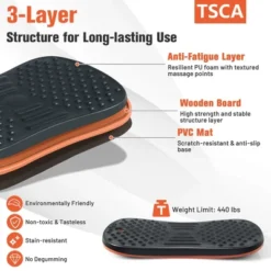 Costway Anti Fatigue Wobble Balance Board Mat W/ Massage Points For Standing Desk Workout -Bedding Discounts GUEST 8c2bb985 2d5e 43a5 9c9b 91d6348f4265