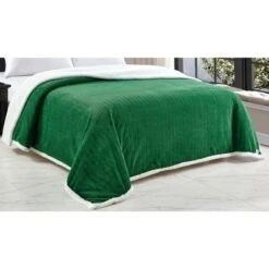 Jacquard Microplush Soft Premium Microplush Braided Blanket Green By Plazatex -Bedding Discounts GUEST 8c4a530c 46ef 4701 b885 6dd8b2d8f1ca