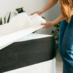 ELuxury Plush Rayon From Bamboo Mattress Pad With Fitted Skirt -Bedding Discounts GUEST 8d10283a 33f0 4c71 ad5a 42e93a923a27