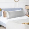 PiccoCasa Satin Zipper Closure Silky Satin Body Pillowcases 1 PC