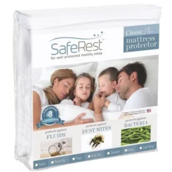 SafeRest Classic Plus Mattress Protector - Waterproof Mattress Cover With Smooth, Breathable Polyester Surface - Vinyl-Free 6 SafeRest Classic Plus Mattress Protector - Waterproof Mattress Cover With Smooth, Breathable Polyester Surface - Vinyl-Free -Bedding Discounts GUEST 8f2d4ccb 60c8 4ac4 a295 899f502b0152