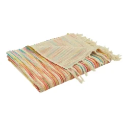 50"x60" Striped Design Rainbow Throw Blanket - Saro Lifestyle
