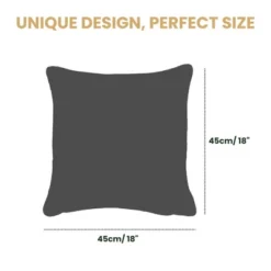 Signare USA Cushion Cover Art Rabbit Dark Red Pillowcase 18 X 18 Inch