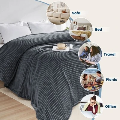 Hyleory CozyFluff Flannel Throw Blanket - Ultra-Soft, Warm & Lightweight With 4 Sizes 5 Hyleory CozyFluff Flannel Throw Blanket - Ultra-Soft, Warm & Lightweight With 4 Sizes - Image 5