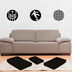 Nevlers Non-Slip Grip Pad For Rugs 5'x7' - Black -Bedding Discounts GUEST 90ee3aa3 ae75 4e62 b9b8 8cecd11dcf68 1