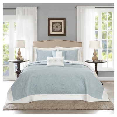 Clark Bedspread Set 5pc 1 Clark Bedspread Set 5pc