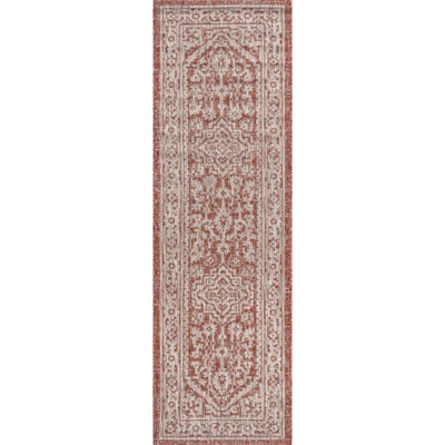 Sinjuri Medallion Textured Weave Indoor/Outdoor Area Rug - JONATHAN Y 1 Sinjuri Medallion Textured Weave Indoor/Outdoor Area Rug - JONATHAN Y