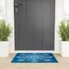 Sunshinecanteen Flores Cyan Welcome Mat - Society6