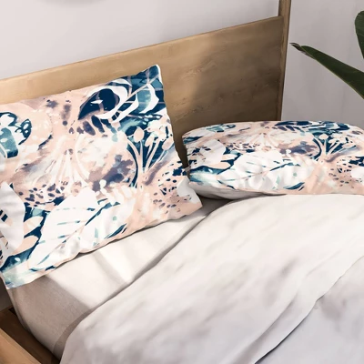 Cayenablanca Jungle Memoirs Lightweight Pillowcase Standard Pink - Deny Designs 1 Cayenablanca Jungle Memoirs Lightweight Pillowcase Standard Pink - Deny Designs