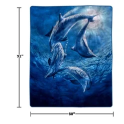 Hastings Home 92"x80" Weighted Blanket With Ocean Dolphins Pattern- Plush Thick 8 Pound Faux Mink Soft Fuzzy Blanket For Couch, Sofa And Bed 13 Hastings Home 92"x80" Weighted Blanket With Ocean Dolphins Pattern- Plush Thick 8 Pound Faux Mink Soft Fuzzy Blanket For Couch, Sofa And Bed -Bedding Discounts GUEST 952126a5 6dc4 49ae bb7a b773abcfa282