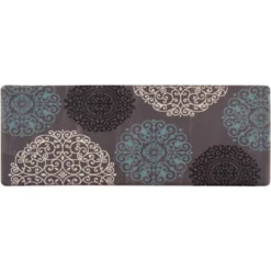 World Rug Gallery Contemporary Modern Floral Anti Fatigue Standing Mat -Bedding Discounts GUEST 953ce25c 811e 448f 9ad7 1b2b0e108c7f