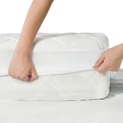 Cooling Rayon From Bamboo Fitted Mattress Pad - All In One 1 Cooling Rayon From Bamboo Fitted Mattress Pad - All In One