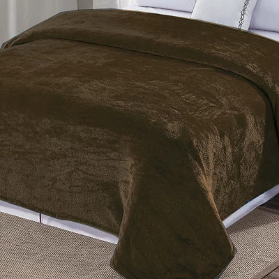 Plazatex Micro Plush Solid Parteen Soft Comfortable And Lightweight All Seasons Blanket Twin Chocolate 3 Plazatex Micro Plush Solid Parteen Soft Comfortable And Lightweight All Seasons Blanket Twin Chocolate - Image 3
