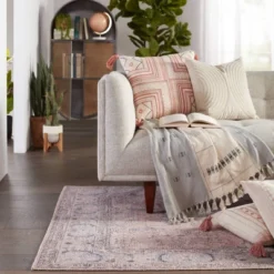 Kadin Medallion Area Rug Pink/Blue - Jaipur Living -Bedding Discounts GUEST 97a515c7 aee1 4aed 8e24 3a9b048d057b