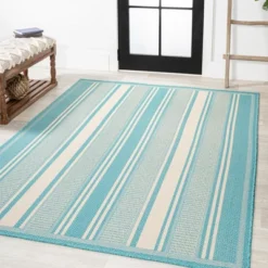 Haynes Modern Double Stripe Indoor/Outdoor Area Rug - JONATHAN Y 15 Haynes Modern Double Stripe Indoor/Outdoor Area Rug - JONATHAN Y -Bedding Discounts GUEST 99579042 3d06 4a96 a69a 7764dad5c179