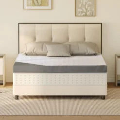 Dyonery 3 Inch Extra Firm Mattress Topper For Pain Relieving Extra Support High-Density Foam Mattress Pad With Removable Cover,No Smell,CertiPUR-US -Bedding Discounts GUEST 99839640 405a 400b 990e e292e47b5d56