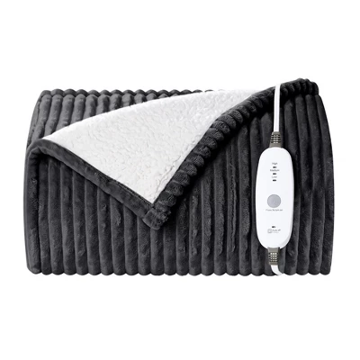Hyleory Electric Fleece And Flannel Heated Throw Blanket With Two Size 1 Hyleory Electric Fleece And Flannel Heated Throw Blanket With Two Size