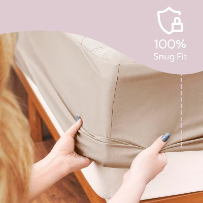 Nestl 100% Waterproof Quilted Mattress Pad Cover, Hypoallergenic Fitted Mattress Protectors, Upto 21-Inch Deep Pocket Fitted Mattress Cover 6 Nestl 100% Waterproof Quilted Mattress Pad Cover, Hypoallergenic Fitted Mattress Protectors, Upto 21-Inch Deep Pocket Fitted Mattress Cover - Image 6