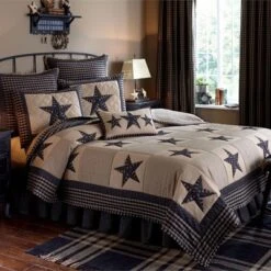 Park Designs Sturbridge Patch Basic Euro Sham - Black