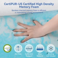 Dyonery Firm & Extra Firm Reversible Bed Topper For Back Pain Relief,3 Inch Twin XL Memory Foam Mattress Pad With Removable Cover,No Smell,CertiPUR-US 11 Dyonery Firm & Extra Firm Reversible Bed Topper For Back Pain Relief,3 Inch Twin XL Memory Foam Mattress Pad With Removable Cover,No Smell,CertiPUR-US -Bedding Discounts GUEST 9d0fdcf1 e797 4ce3 8e9e fe170d3bbc8f 1