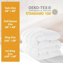 Hyleory White Queen All Season Warmth Down Comforter, Baffle Box Craft, Fluffy Soft & Warm -Bedding Discounts GUEST 9d6a2688 3ca2 442c 869a b569412a5f3a