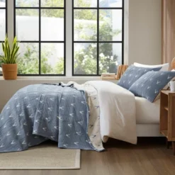 JUJABU 3-Piece Coverlet Set With Rustic Stag Head Design, Reversible Dual-Color Jacquard & Easy Machine Wash -Bedding Discounts GUEST 9dbf90bc e1c4 4d8c 8be5 a9ac650b1a10