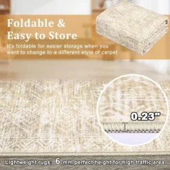 Washable Runner Rug Runner Vintage Rug Non Slip Kitchen Rug Distressed Grey Rug Low Pile Entryway Rug Soft Bathroom Rugs Stain Resistant Carpet Grey -Bedding Discounts GUEST 9e692aff ee18 47d8 80f1 3cb4e5324daa