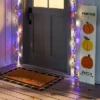 1'6"x2'6" Indoor/Outdoor Plaid Scatter Halloween Doormat Black/White - Hyde & EEK! Boutique™