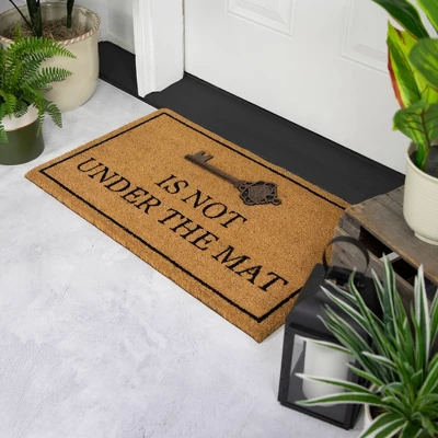 Northlight Key Is Not Under The Mat Coir Outdoor Doormat 18" X 30" 2 Northlight Key Is Not Under The Mat Coir Outdoor Doormat 18" X 30" - Image 2