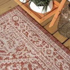Sinjuri Medallion Textured Weave Indoor/Outdoor Area Rug - JONATHAN Y 8 Sinjuri Medallion Textured Weave Indoor/Outdoor Area Rug - JONATHAN Y -Bedding Discounts GUEST a3604c2f 7fe5 4e96 8cea 21e61043b107