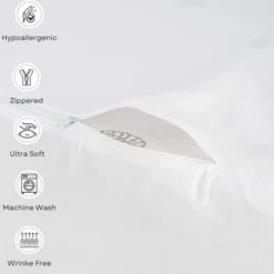 The Grand Breathable Wedge Pillow Protector With Zipper - White -Bedding Discounts GUEST a39facdb 0a47 4506 a623 aef170d54115