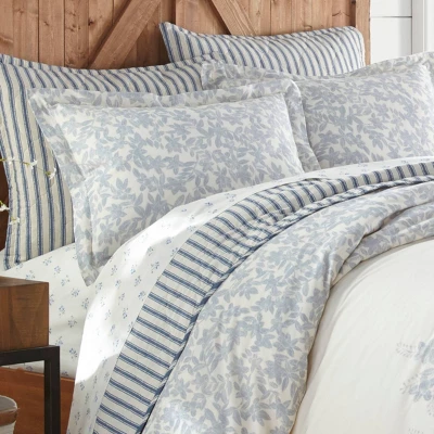King Briar Duvet Cover Set Navy - Stone Cottage 2 King Briar Duvet Cover Set Navy - Stone Cottage - Image 2