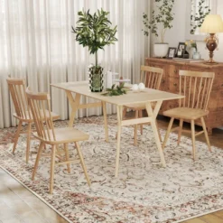 HOMCOM Area Rug 8x10, Machine Washable Rug, Non-Slip Classical Floral Print Floor Carpet For Living Room, Bedroom, Dining Room, Mixed-Brown -Bedding Discounts GUEST a43910f7 bd95 4fee 8b60 bbbefde53f56