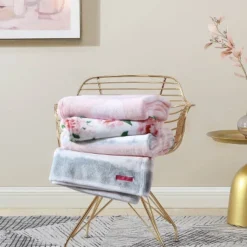 50"x70" Dotted Heart Plush Reversible Throw Blanket Pink - Betseyville -Bedding Discounts GUEST a48719bc 56ec 45f1 9a42 28f9dddaee39