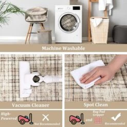 Modern Washable Area Rug Soft Non-Slip Stain-Resistant Farmhouse Tartan Plaid Carpet For Living Room Bedroom Nursery Office 10 Modern Washable Area Rug Soft Non-Slip Stain-Resistant Farmhouse Tartan Plaid Carpet For Living Room Bedroom Nursery Office -Bedding Discounts GUEST a5b5a555 b249 415e b5e5 cdd22e211da3