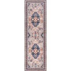 NuLOOM Nevaeh Machine Washable Bohemian Medallion Area Rug -Bedding Discounts GUEST a5f6780d c060 49b8 8115 ecd69ff21f2d