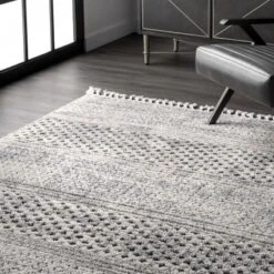Nuloom Lira Solid 4x6 Indoor Area Rug For Living Room Bedroom Dining Room Kitchen, Grey/Ivory -Bedding Discounts GUEST a7188605 94eb 4721 bd41 ee2e04aee84f