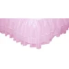 Tadpoles Triple Layer Tulle Twin Bed Skirt | 39" X 75" With A 16" Drop | Pink